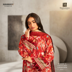 AMBER – 3 PIECE UNSTITCHED LAWN DIGITAL SUIT – MAUSUMMERY INSPIRED
