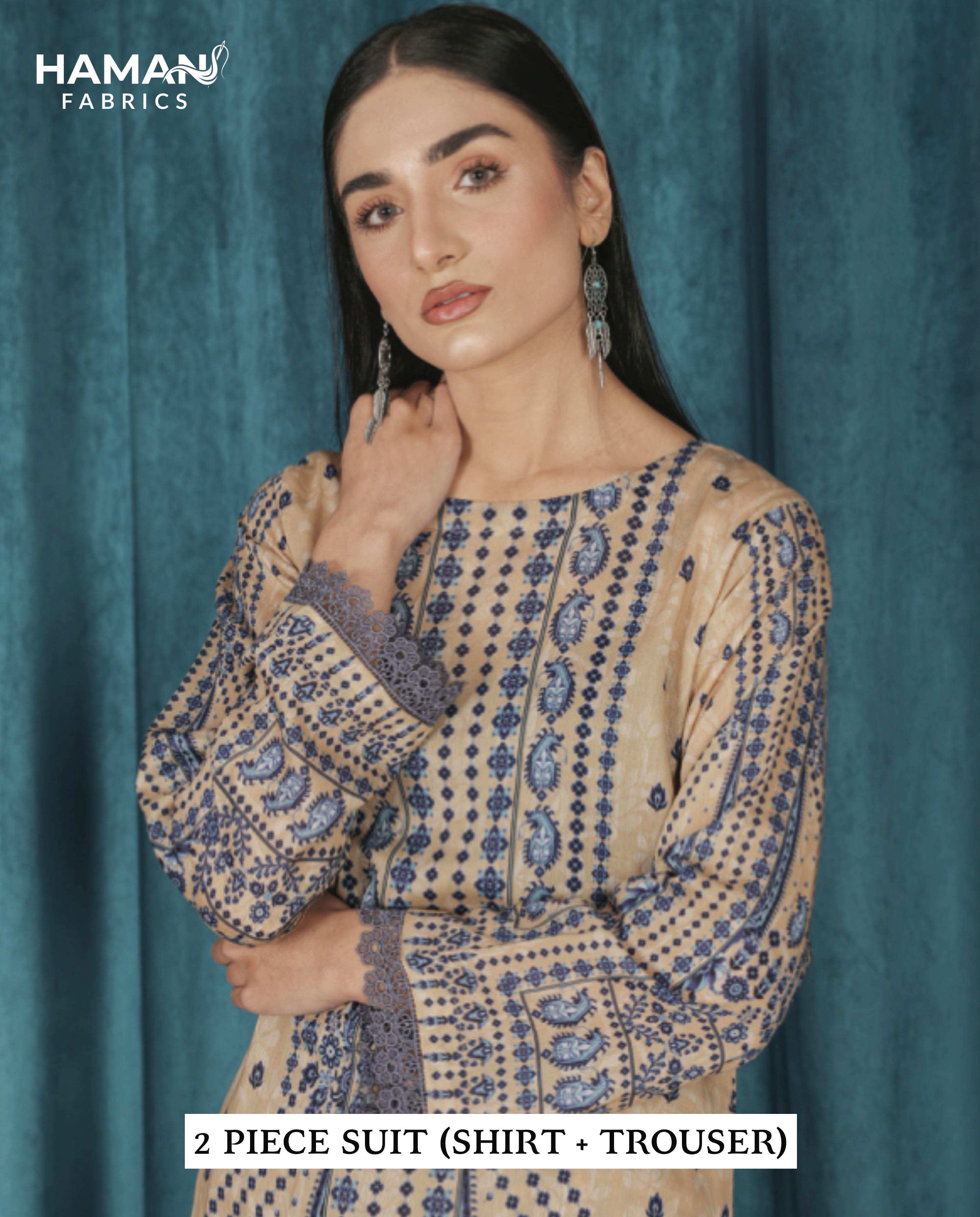Beige 2 Piece Premium Lawn Suit – Soft Neutral Summer Elegance
