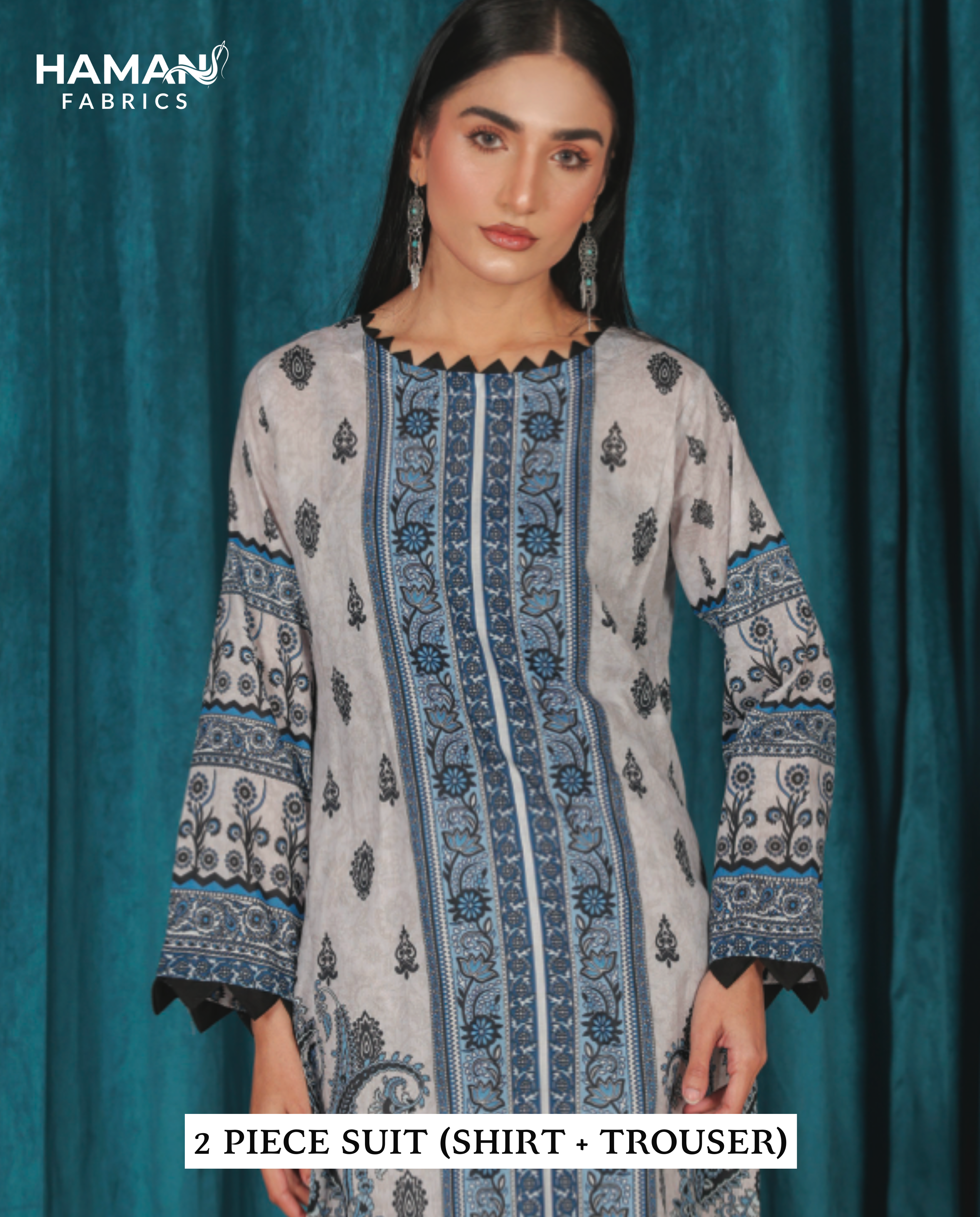 Dove Grey 2 Piece Premium Lawn Suit – Minimal Elegant Summer Wear