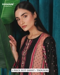 Ebony Black 2 Piece Premium Lawn Suit – Classic Bold Summer Elegance