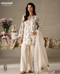 Faiza Faisal Elegant Floral 3-Piece Lawn Suit – Ivory Bloom Summer Collection