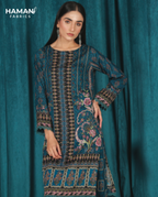 Dark Cyan 2 Piece Premium Lawn Suit – Bold Summer Elegance
