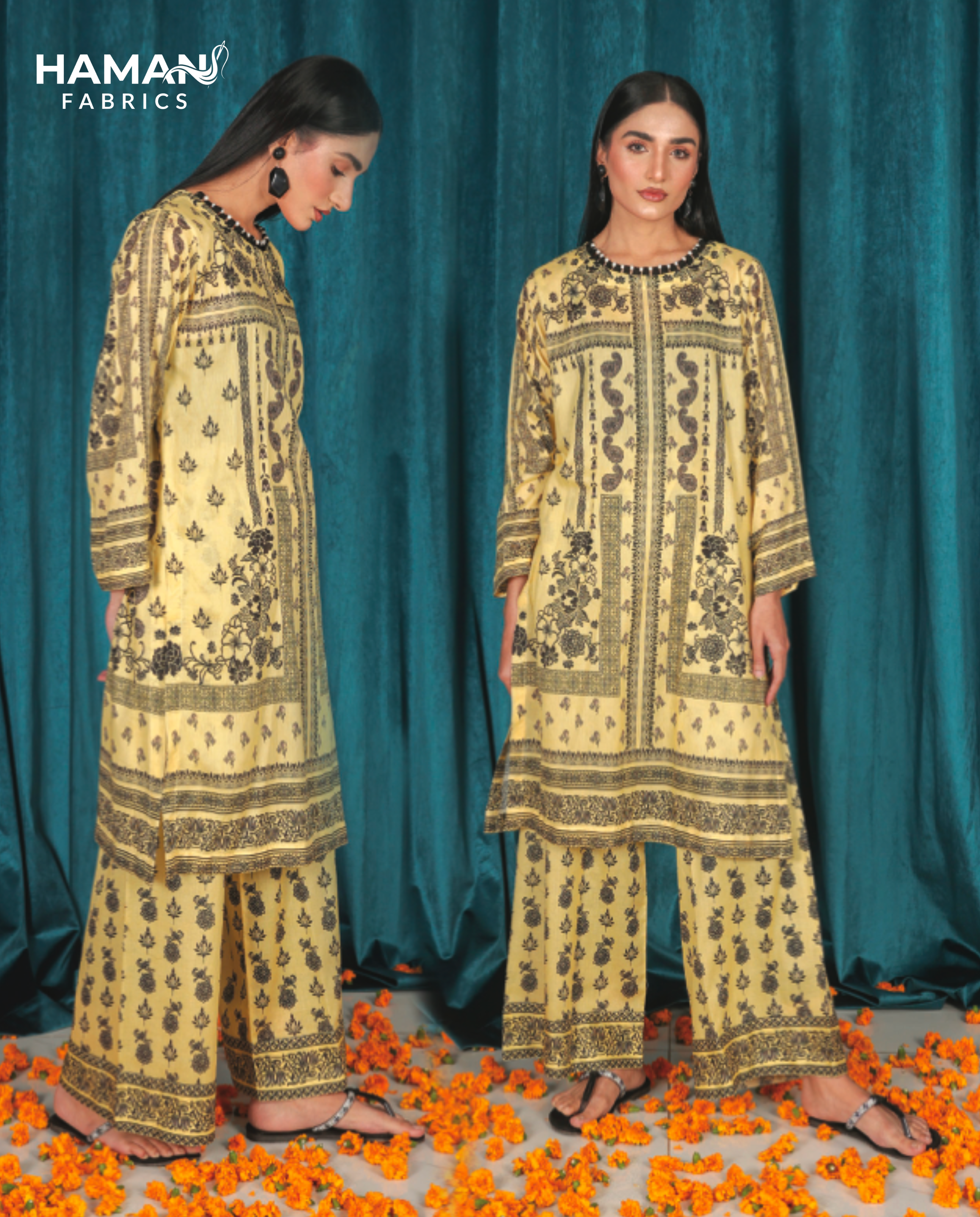Pale Yellow 2 Piece Premium Lawn Suit – Summer Casual Wear