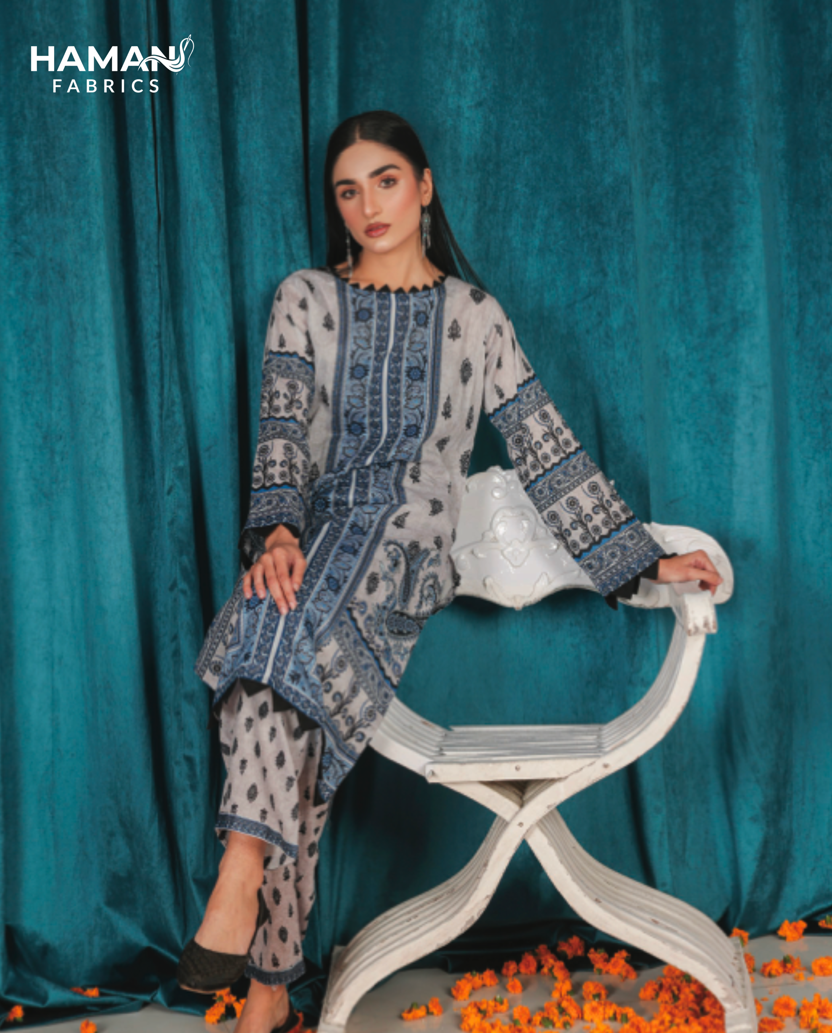 Dove Grey 2 Piece Premium Lawn Suit – Minimal Elegant Summer Wear