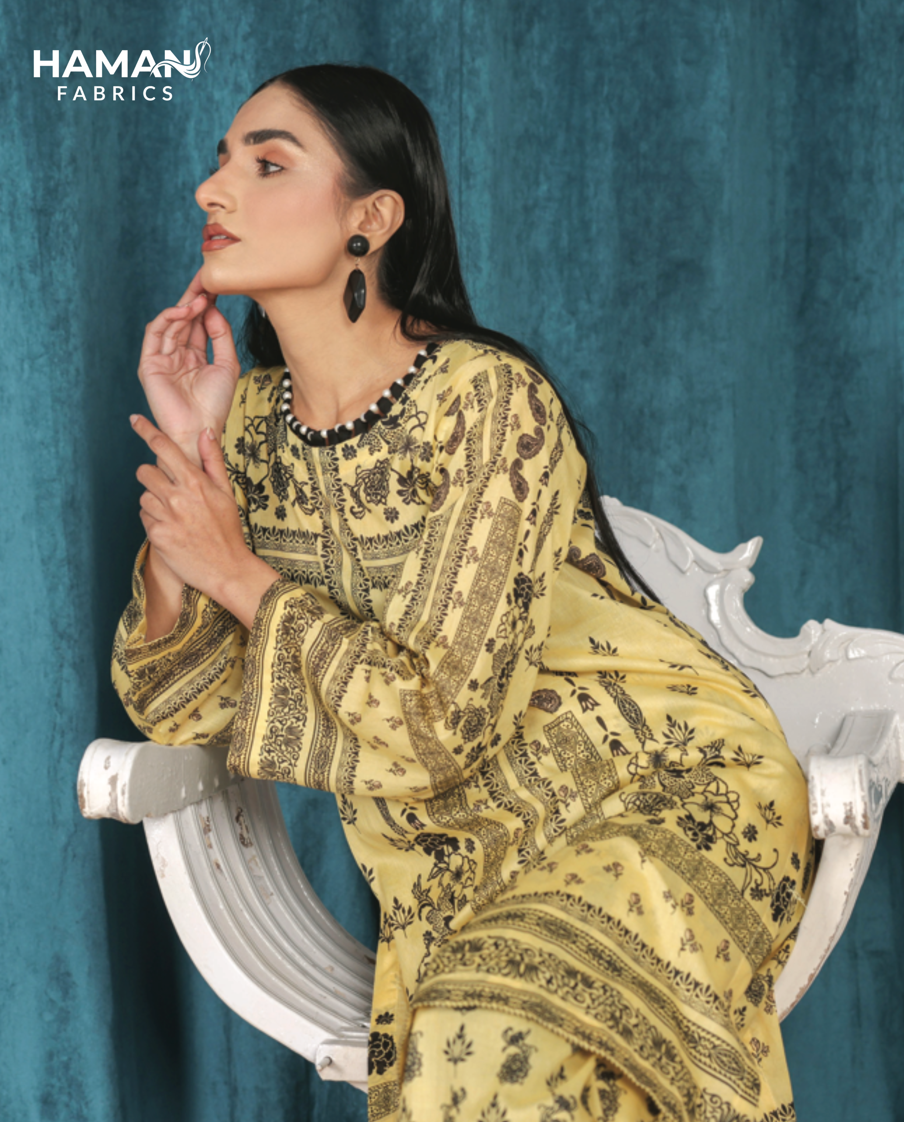 Pale Yellow 2 Piece Premium Lawn Suit – Summer Casual Wear