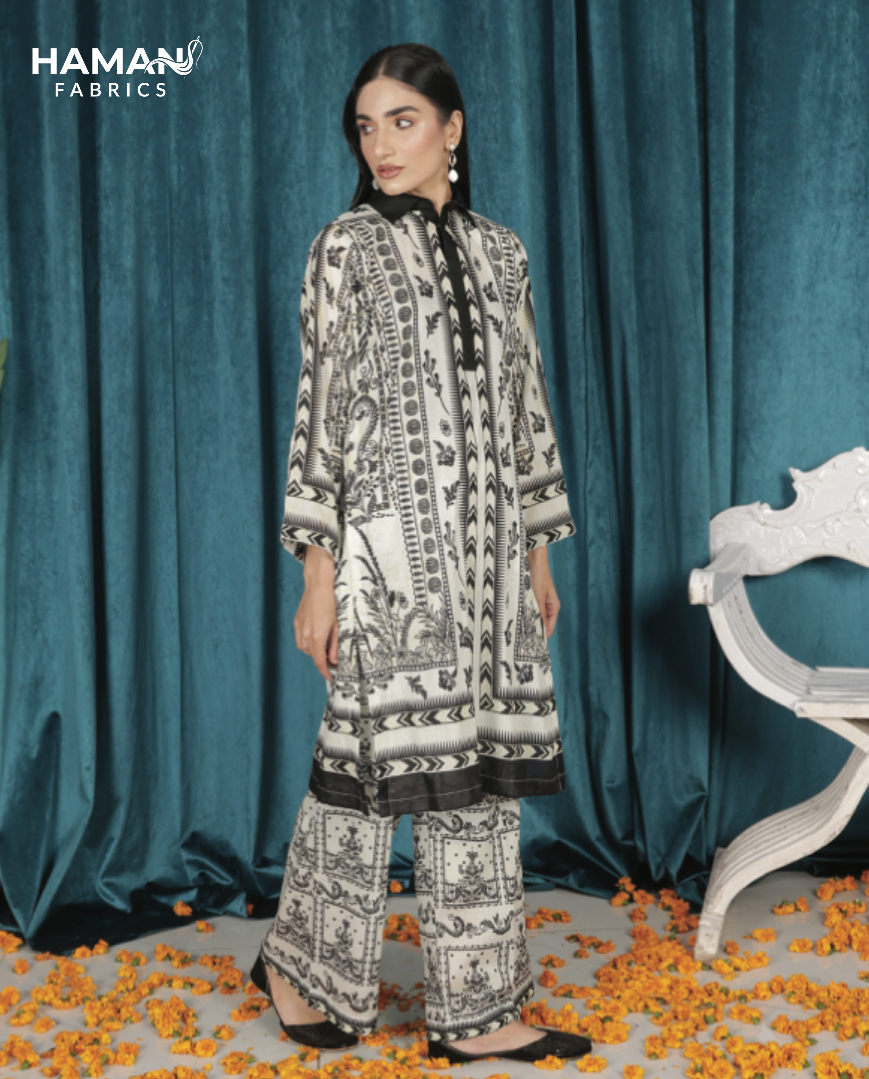 Cream 2 Piece Premium Lawn Suit – Soft Elegant Summer Wear