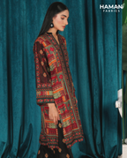 Deep Maroon 2 Piece Premium Lawn Suit – Rich Elegant Summer Style