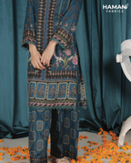 Dark Cyan 2 Piece Premium Lawn Suit – Bold Summer Elegance