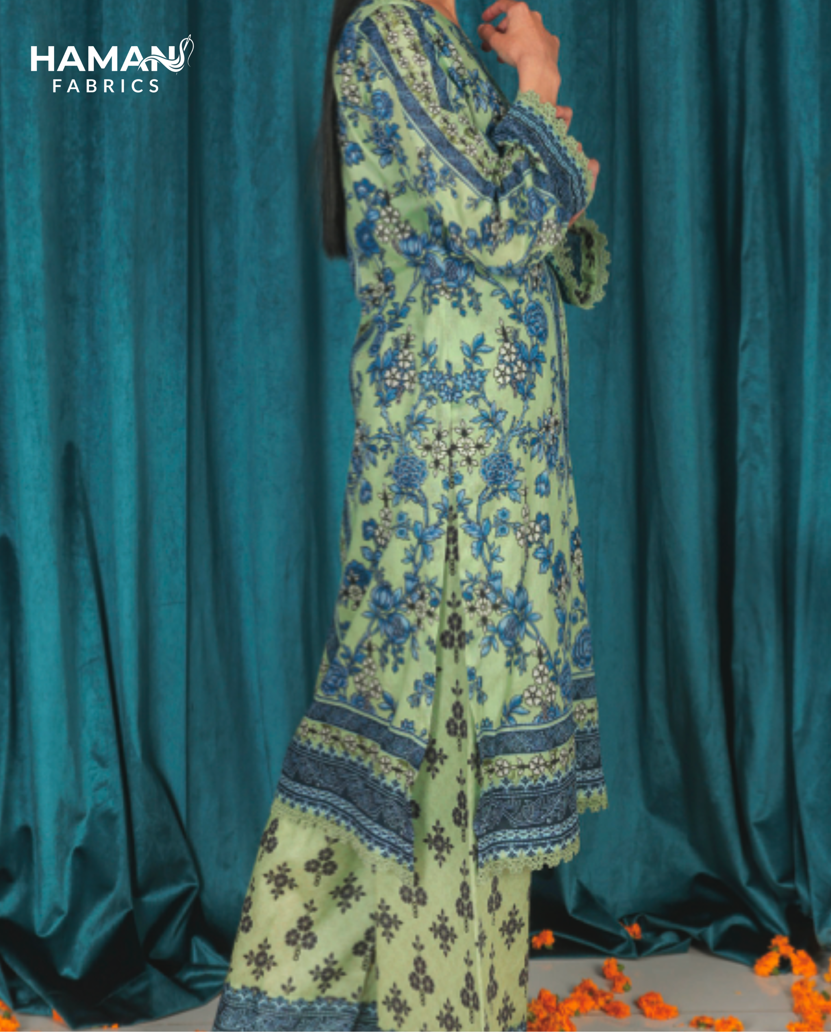 Pistachio Green 2 Piece Premium Lawn Suit – Elegant Summer Wear
