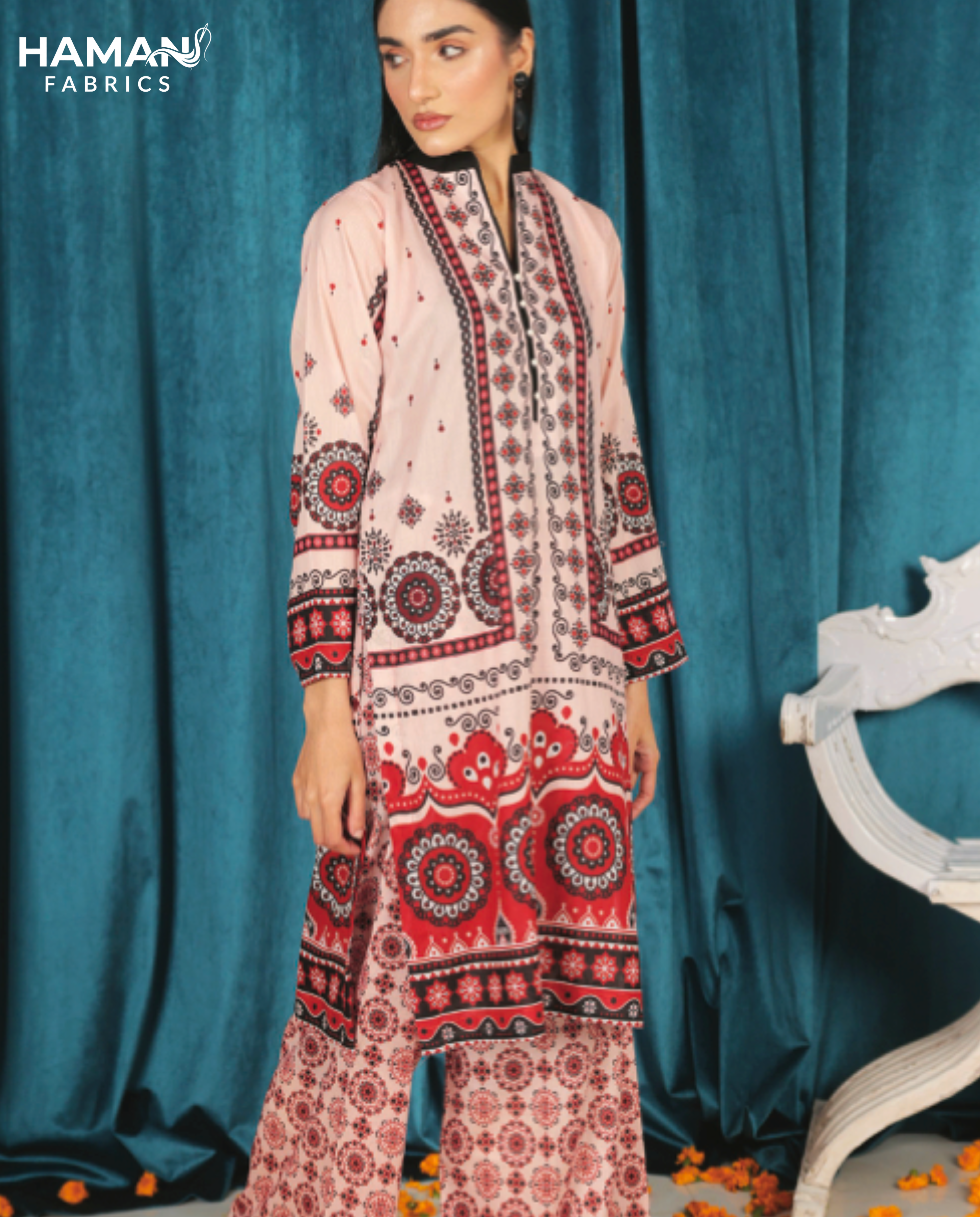 Baby Pink 2 Piece Premium Lawn Suit – Soft Feminine Summer Elegance